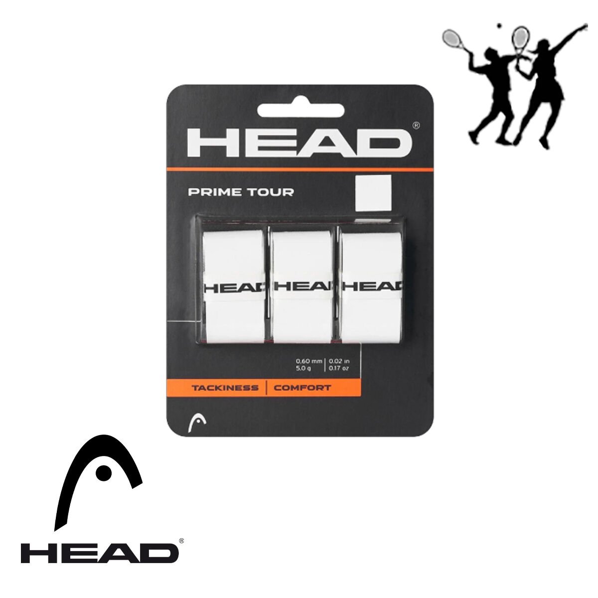 Head Prime Tour Overgrip 3'lü Tenis Grip Beyaz