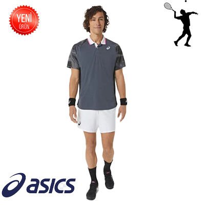 Men Court Graphic Polo Tshirt