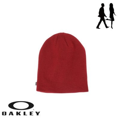 Oakley İnce Örgü Bere Karartma Düz Örgü - Red