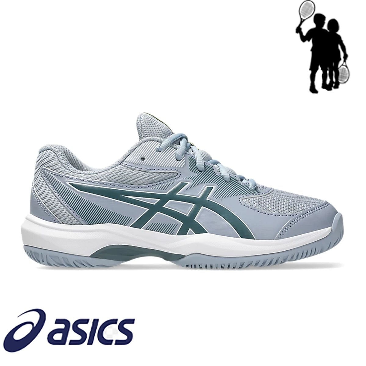 Asics Gel-Game GS Çocuk Tenis Ayakkabısı Grey Blue / Ironclad