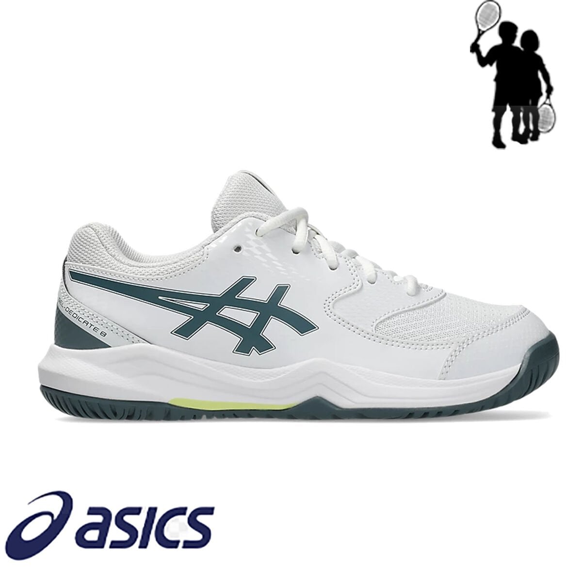 Asics Gel-Dedicate 8 GS Çocuk Tenis Ayakkabısı White / Ironclad
