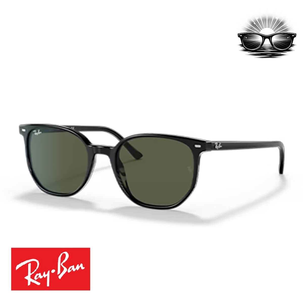 Ray-Ban RB2197 901/31 Black Green Güneş Gözlüğü