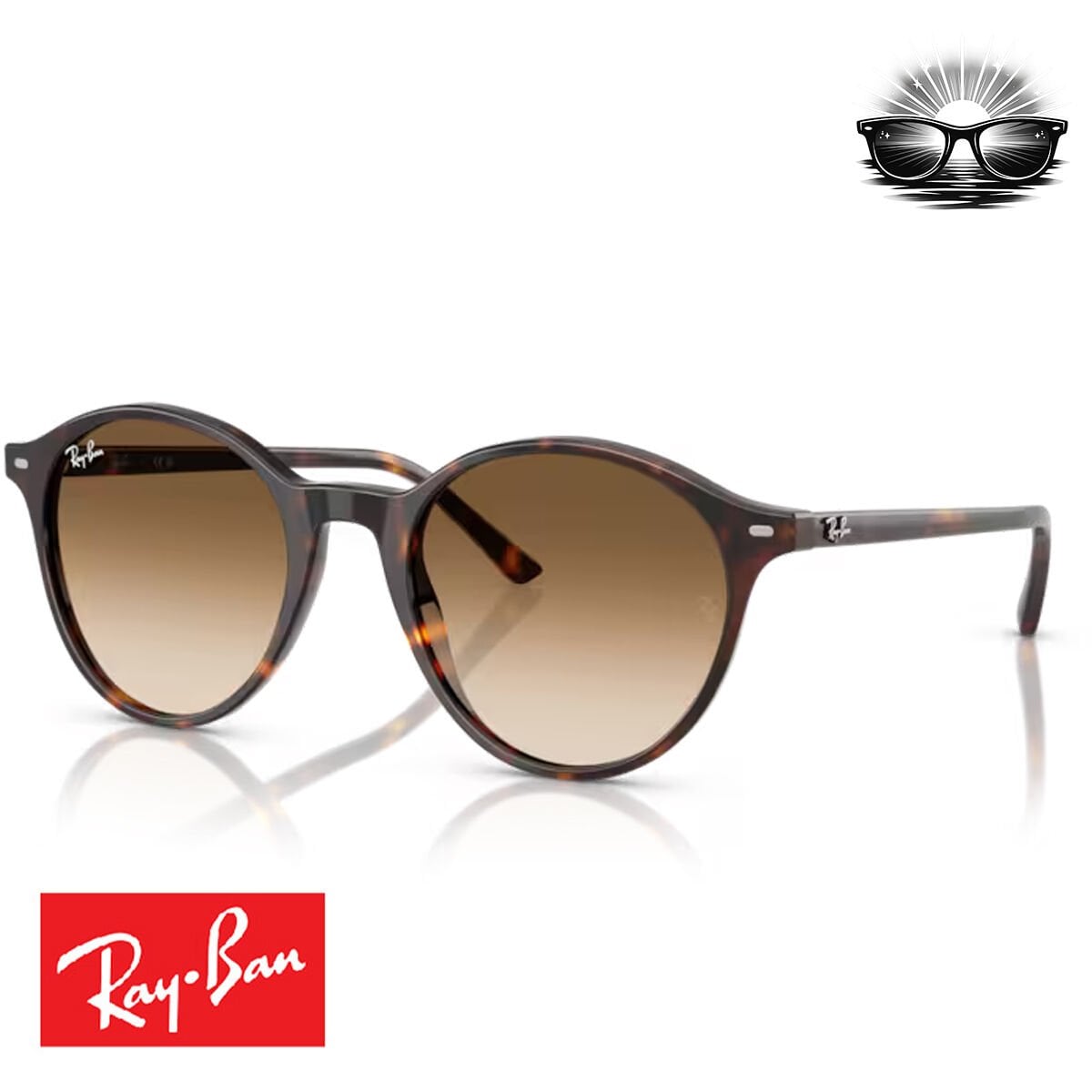 Ray-Ban RB2230 902/51 Havana Kahverengi Gradyan Güneş Gözlüğü