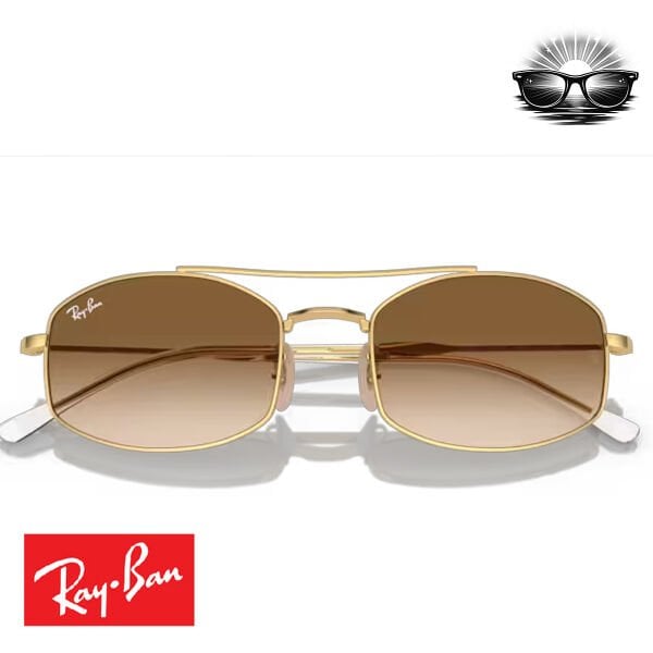 Ray-Ban RB3719 001/51 Arista Altın Kahverengi Gradyan Güneş Gözlüğü