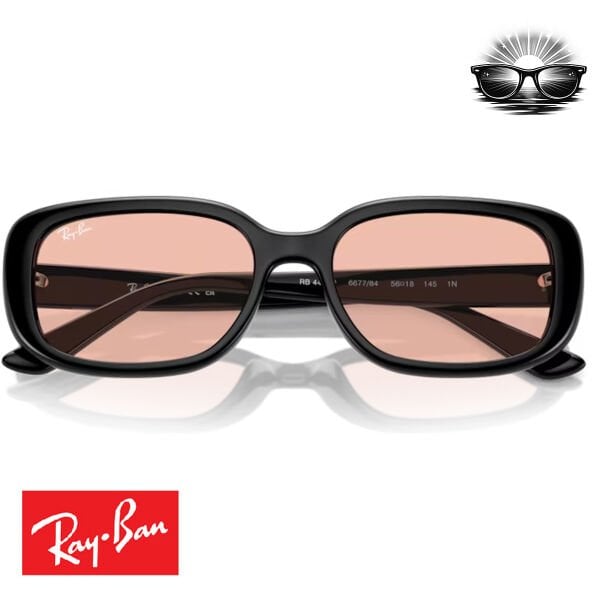 Ray-Ban RB4421D 667784 Siyah Pembe Cam Güneş Gözlüğü