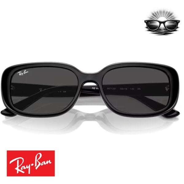 Ray-Ban RB4421D 667787 Siyah Koyu Gri Güneş Gözlüğü