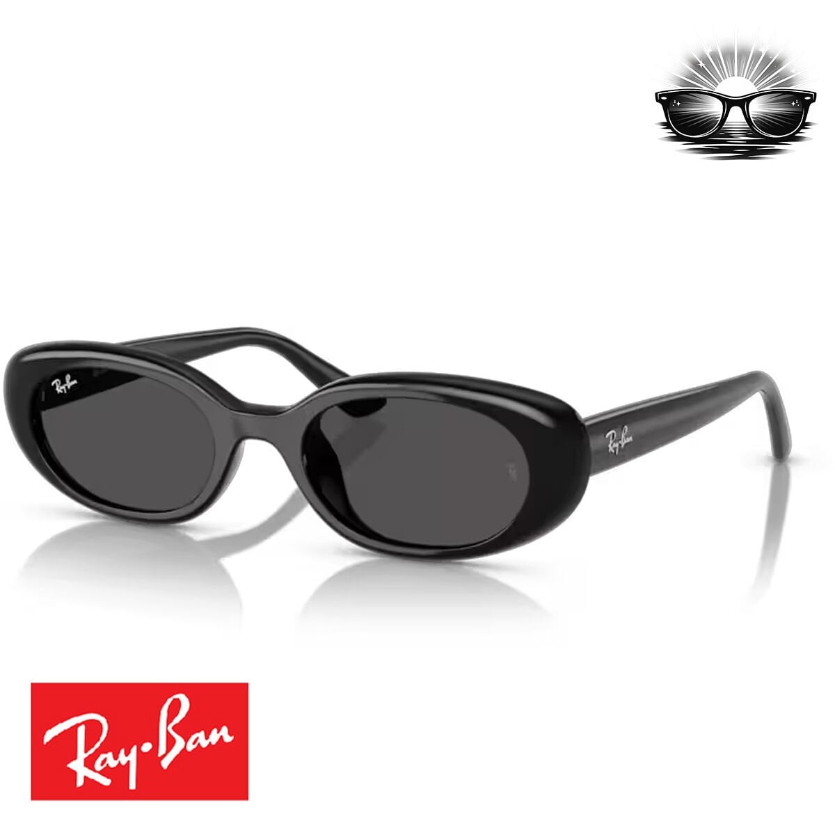 Ray-Ban RB4441D 667787 Siyah Koyu Gri Güneş Gözlüğü
