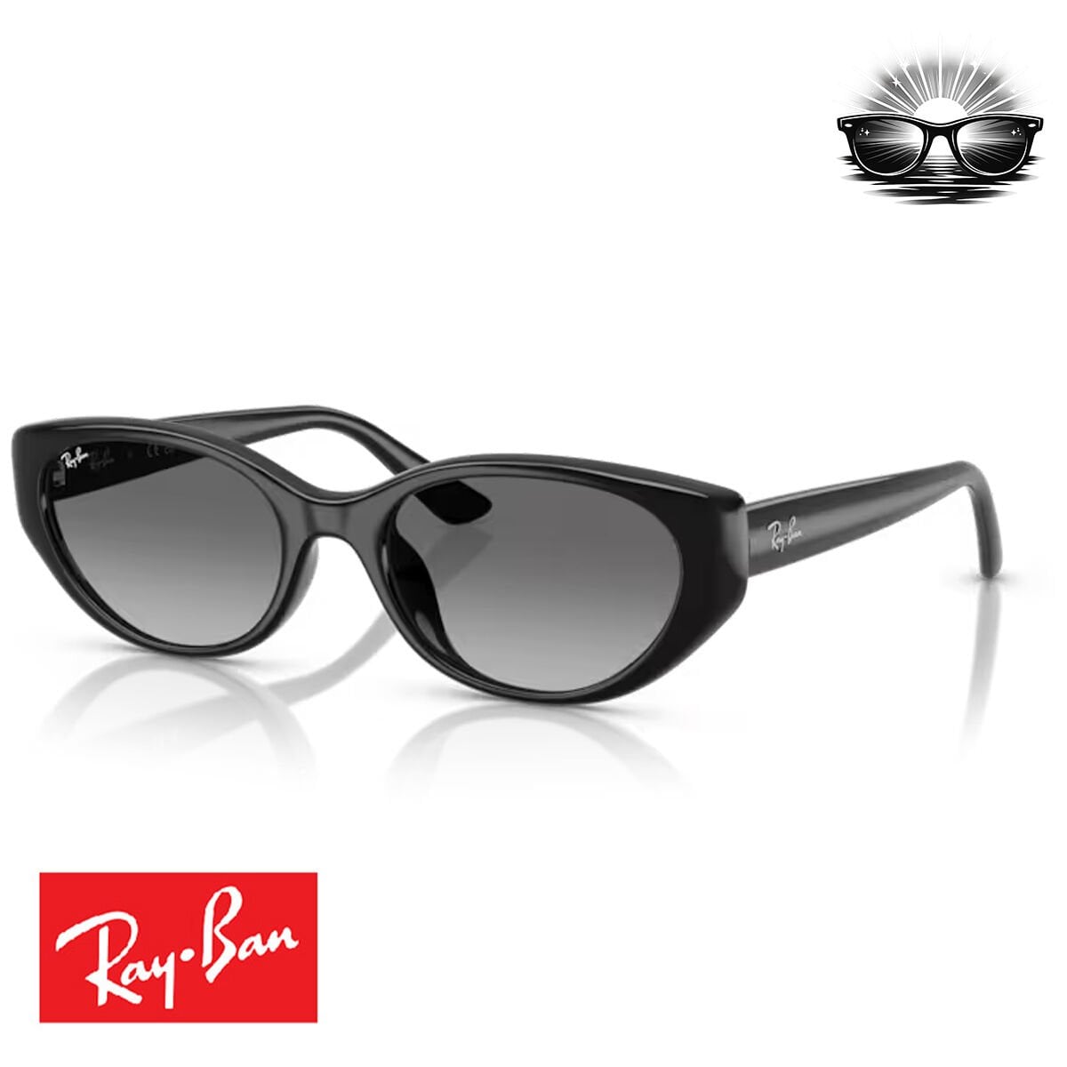 Ray-Ban RB4457D 667711 Siyah Gradient Güneş Gözlüğü