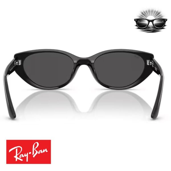 Ray-Ban RB4457D 667787 Siyah Koyu Gri Güneş Gözlüğü