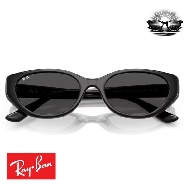 Ray-Ban RB4457D 667787 Siyah Koyu Gri Güneş Gözlüğü