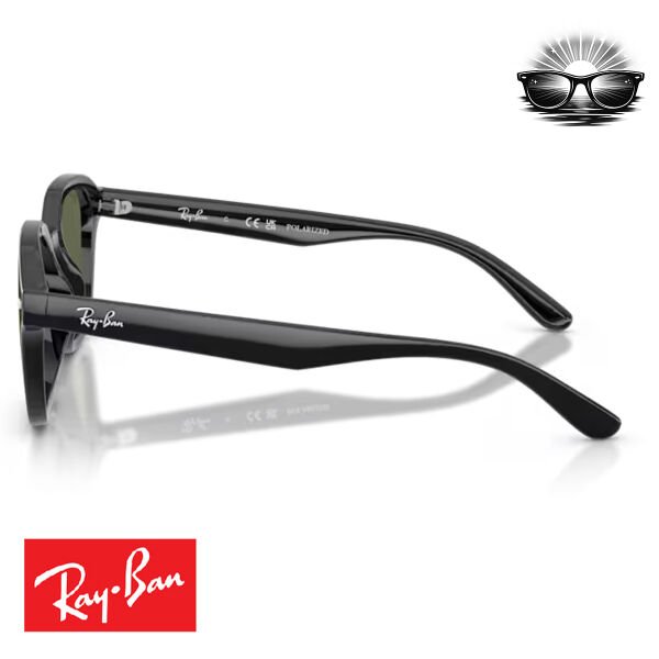 Ray-Ban RB4458D 601/9A Siyah Polarize Güneş Gözlüğü
