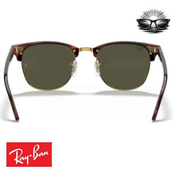 Ray-Ban RB3016 Clubmaster W0366 Altın Üzerine Kaplumbağa Kabuğu G-15 Güneş Gözlüğü