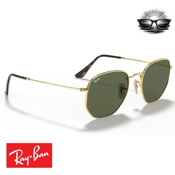 Ray-Ban RB3548N 001 Arista Altın G-15 Yeşil Güneş Gözlüğü