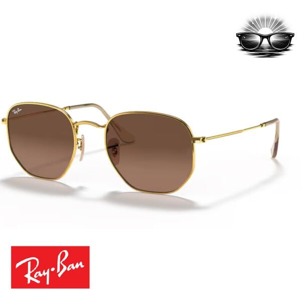 Ray-Ban RB3548N 9124/43 Arista Altın Kahverengi Gradient Güneş Gözlüğü