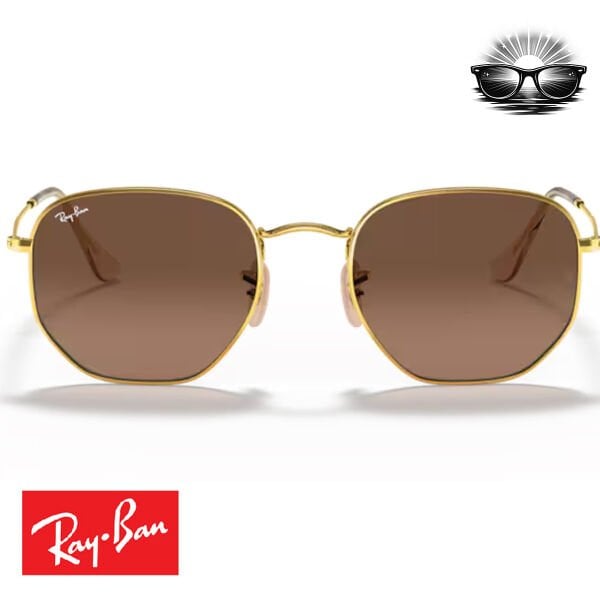 Ray-Ban RB3548N 9124/43 Arista Altın Kahverengi Gradient Güneş Gözlüğü