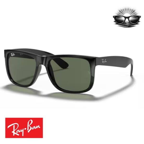 Ray-Ban RB4165 601/71 Justin Siyah Koyu Yeşil Güneş Gözlüğü