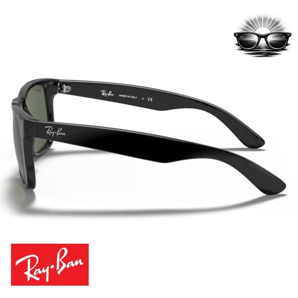Ray-Ban RB4165 601/71 Justin Siyah Koyu Yeşil Güneş Gözlüğü