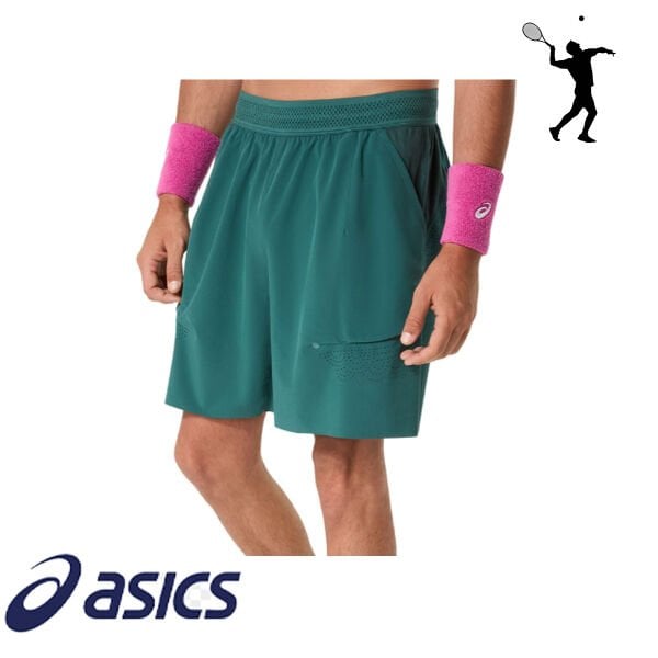 Asics Match Laser Cut 7IN Short Erkek Tenis Şortu – Yeşil