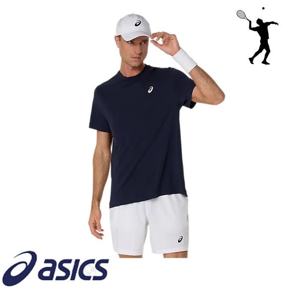 Asics Court SS Top Erkek Tenis Tişört – Lacivert