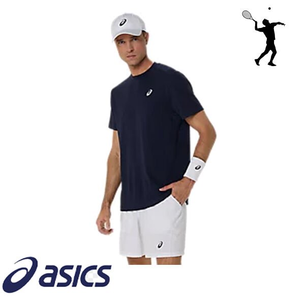 Asics Court SS Top Erkek Tenis Tişört – Lacivert