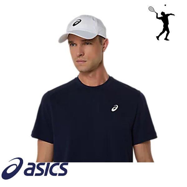 Asics Court SS Top Erkek Tenis Tişört – Lacivert