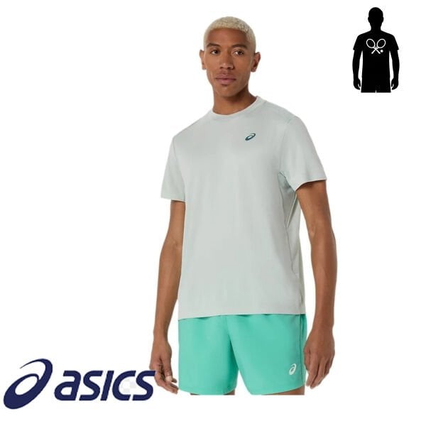 Asics Court SS Top Erkek Tenis Tişört – Mavi