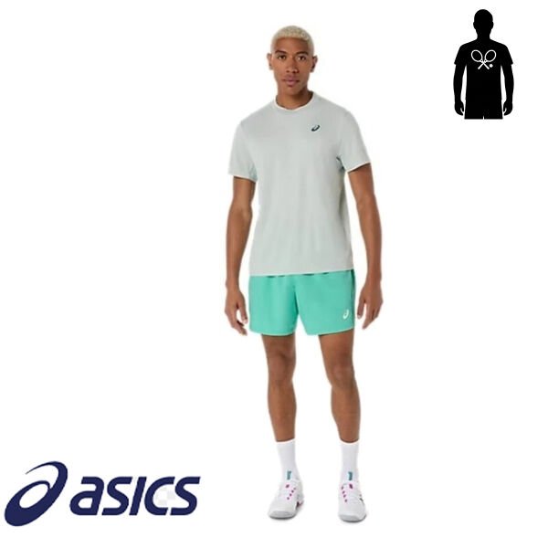 Asics Court SS Top Erkek Tenis Tişört – Mavi