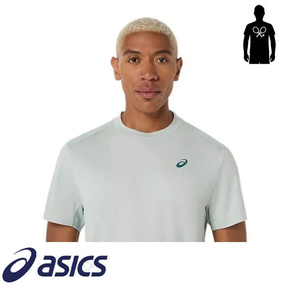 Asics Court SS Top Erkek Tenis Tişört – Mavi