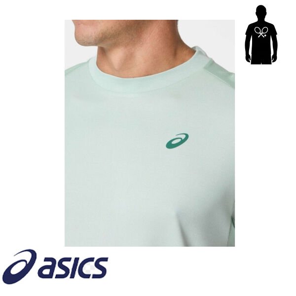 Asics Court SS Top Erkek Tenis Tişört – Mavi