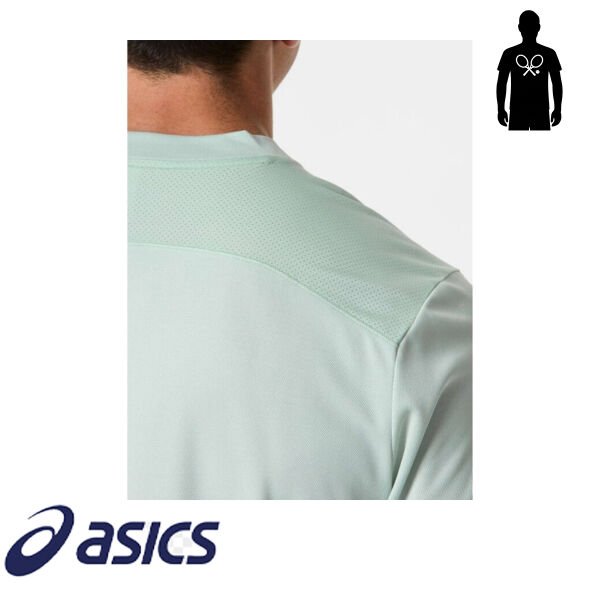 Asics Court SS Top Erkek Tenis Tişört – Mavi