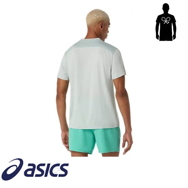 Asics Court SS Top Erkek Tenis Tişört – Mavi