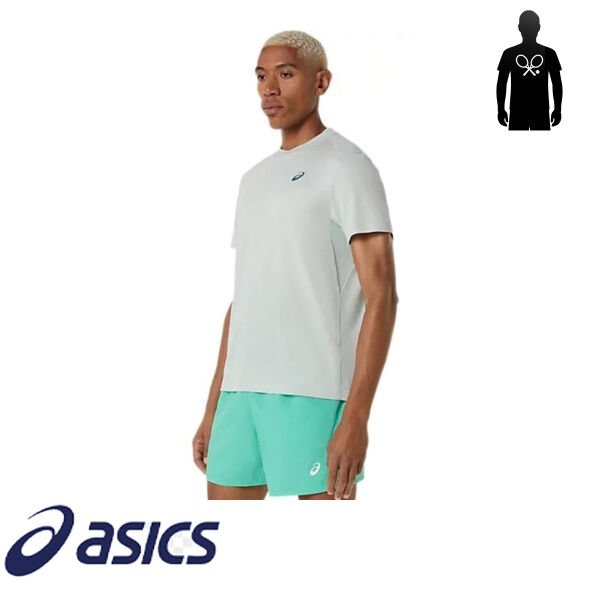 Asics Court SS Top Erkek Tenis Tişört – Mavi