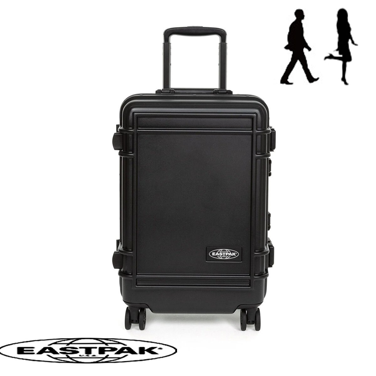 Eastpak ResistR Case S Kabin Boy Valiz – Siyah Sert Kasa Valiz