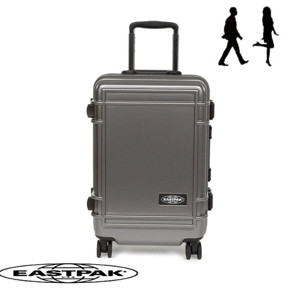 Eastpak ResistR Case S Kabin Boy Valiz – Brushed Metal Sert Kasa Valiz