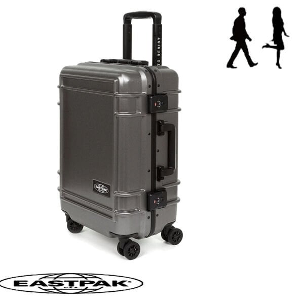 Eastpak ResistR Case S Kabin Boy Valiz – Brushed Metal Sert Kasa Valiz