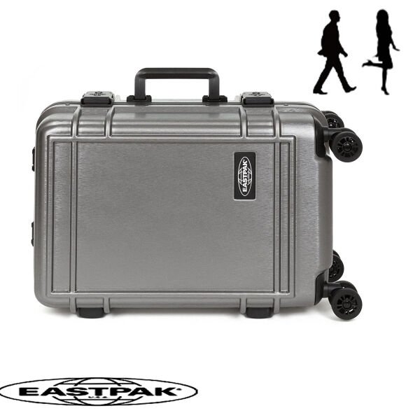 Eastpak ResistR Case S Kabin Boy Valiz – Brushed Metal Sert Kasa Valiz