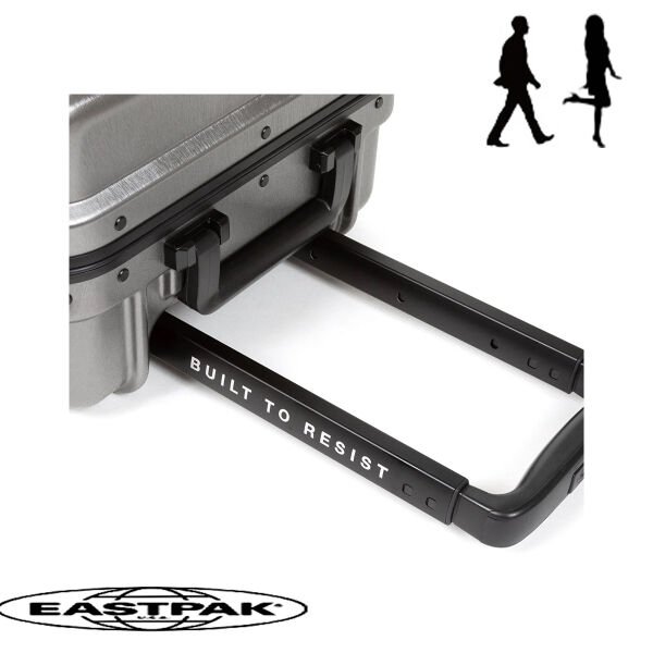 Eastpak ResistR Case S Kabin Boy Valiz – Brushed Metal Sert Kasa Valiz