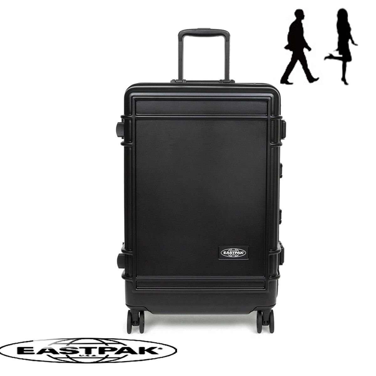 Eastpak ResistR Case M Orta Boy Valiz – Siyah Sert Kasa Valiz