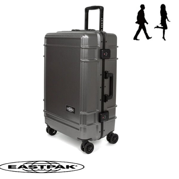 Eastpak ResistR Case M Orta Boy Valiz – Brushed Metal Sert Kasa Valiz