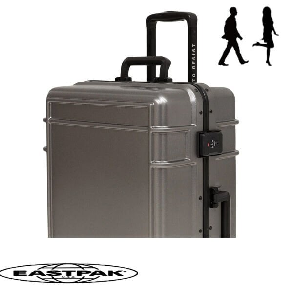 Eastpak ResistR Case M Orta Boy Valiz – Brushed Metal Sert Kasa Valiz