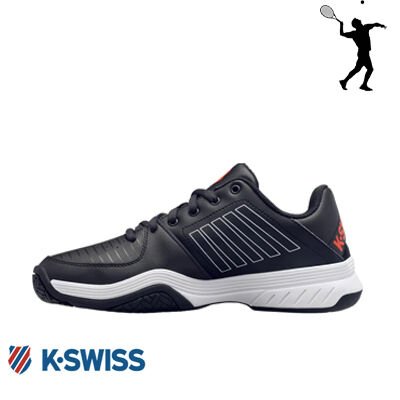 Kwis Mens Court Express Erkek Tenis Ayakkabısı – Jetclk/White/Spicyorg