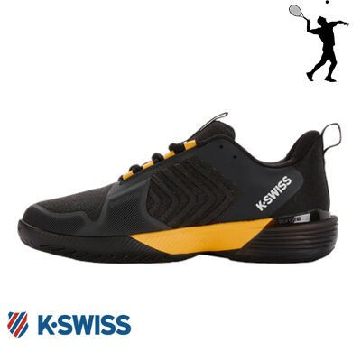 K-Swiss Ultrashot 3 Erkek Tenis Ayakkabısı – Moonless/Amber (Clay Court)
