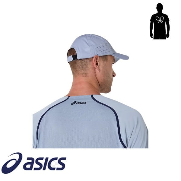 Asics Erkek Tenis Tişörtü Match SS Top Grey Blue