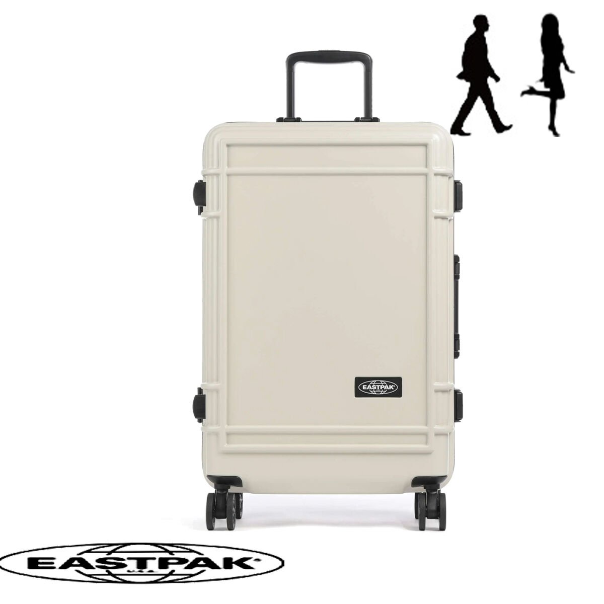 Eastpak Resist'R Case Spinner M Kabin Boy Valiz – Sand Sert Kasa 69 cm