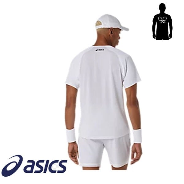 Asics Erkek Tenis Tişörtü Match SS Top White