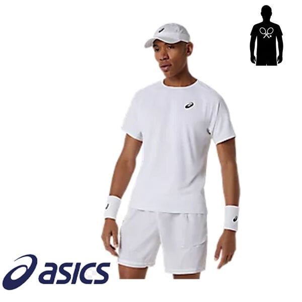 Asics Erkek Tenis Tişörtü Match SS Top White
