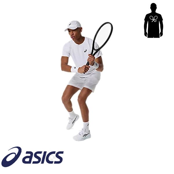 Asics Erkek Tenis Tişörtü Match SS Top White