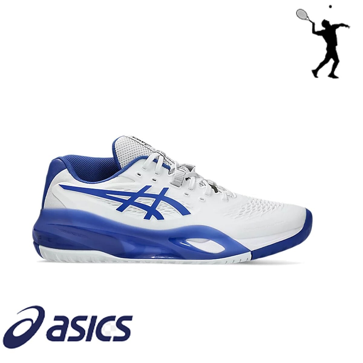 ASICS Gel-Resolution X Erkek Tenis Ayakkabısı – Beyaz / Koyu Kobalt (Hard Court)