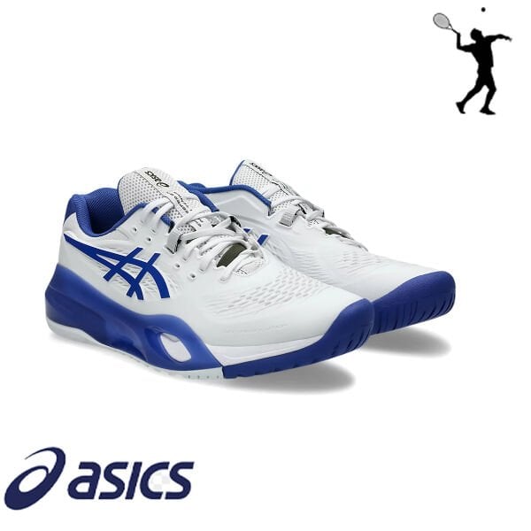 ASICS Gel-Resolution X Erkek Tenis Ayakkabısı – Beyaz / Koyu Kobalt (Hard Court)