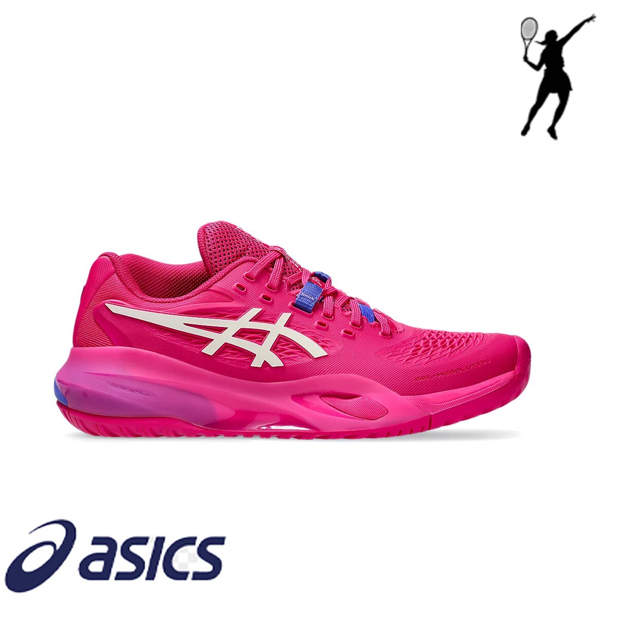 ASICS Gel-Resolution X Kadın Tenis Ayakkabısı – Parlak Pembe / Krem (Hard Court)